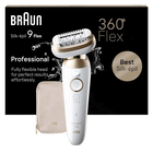 Bild: Braun Silk-épil 9 Flex, Epilierer für eine einfache Haarentfernung, 9-011, Weiß/Gold